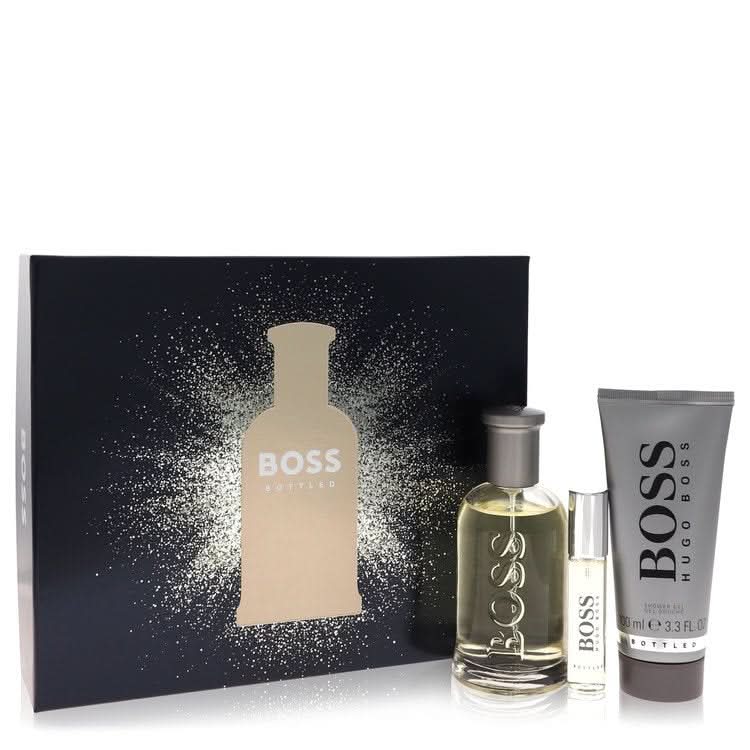 Boss No. 6 by Hugo Boss Gift Set - 3.3 oz Eau De Toilette Spray + 0.3 oz Mini EDT Spray + 3.4 oz Shower Gel for Men - The Melanated's Fundamentals