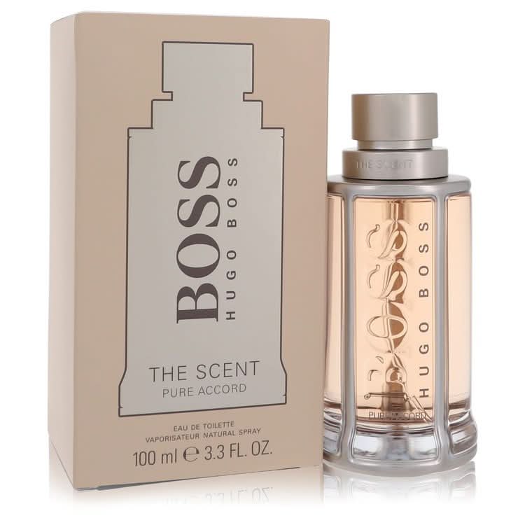 Boss The Scent Pure Accord by Hugo Boss Eau De Toilette Spray 3.3 oz for Men - The Melanated's Fundamentals