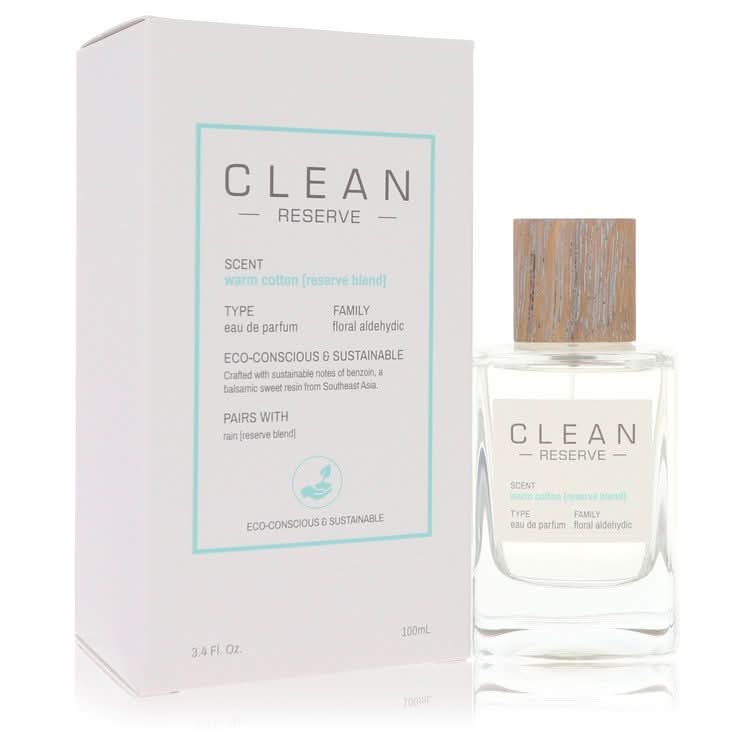 Clean Reserve Warm Cotton by Clean Eau De Parfum Spray 3.4 oz for Women - The Melanated's Fundamentals