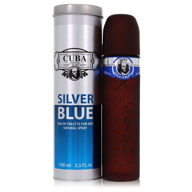 Cuba Silver Blue by Fragluxe Eau De Toilette Spray 3.3 oz for Men - The Melanated's Fundamentals