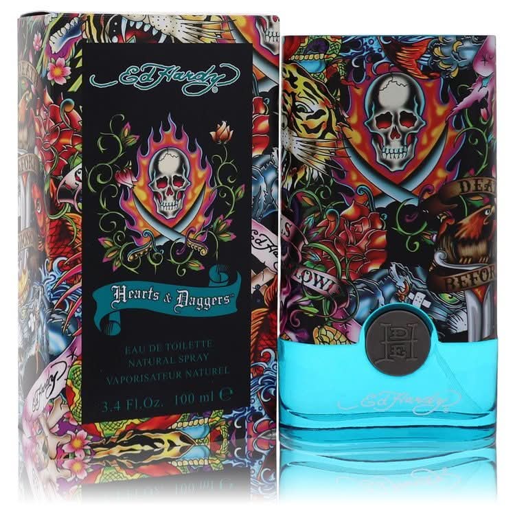 Ed Hardy Hearts & Daggers by Christian Audigier Eau De Toilette Spray 3.4 oz for Men - The Melanated's Fundamentals