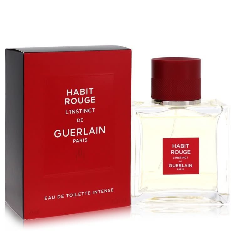 Habit Rouge L'instinct by Guerlain Eau De Toilette Intense Spray oz for Men - The Melanated's Fundamentals