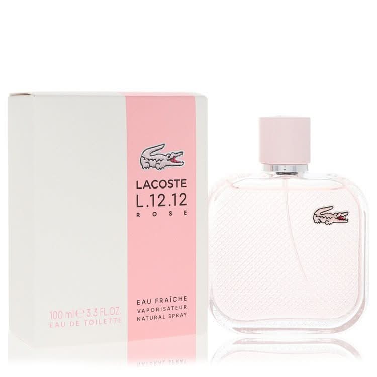 Lacoste Eau De Lacoste L.12.12 Rose Eau Fraiche by Lacoste Eau De Toilette Spray 3.3 oz for Women - The Melanated's Fundamentals