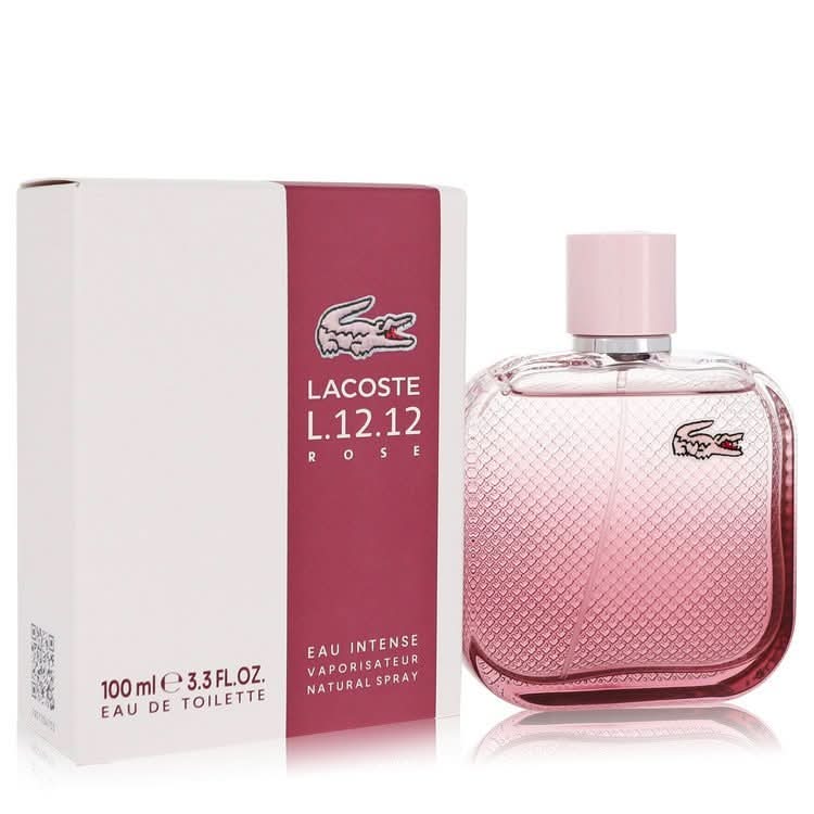 Lacoste Eau De Lacoste L.12.12 Rose Eau Intense by Lacoste Eau De Toilette Spray 3.3 oz for Women - The Melanated's Fundamentals