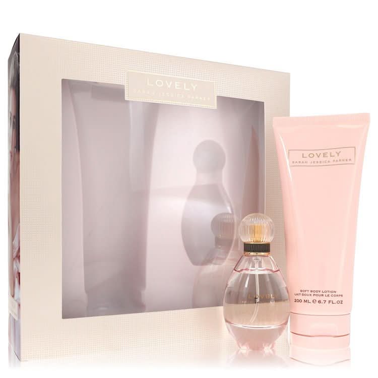 Lovely by Sarah Jessica Parker Gift Set - 1.7 oz Eau De Parfum Spray + 6.7 oz Body Lotion for Women - The Melanated's Fundamentals
