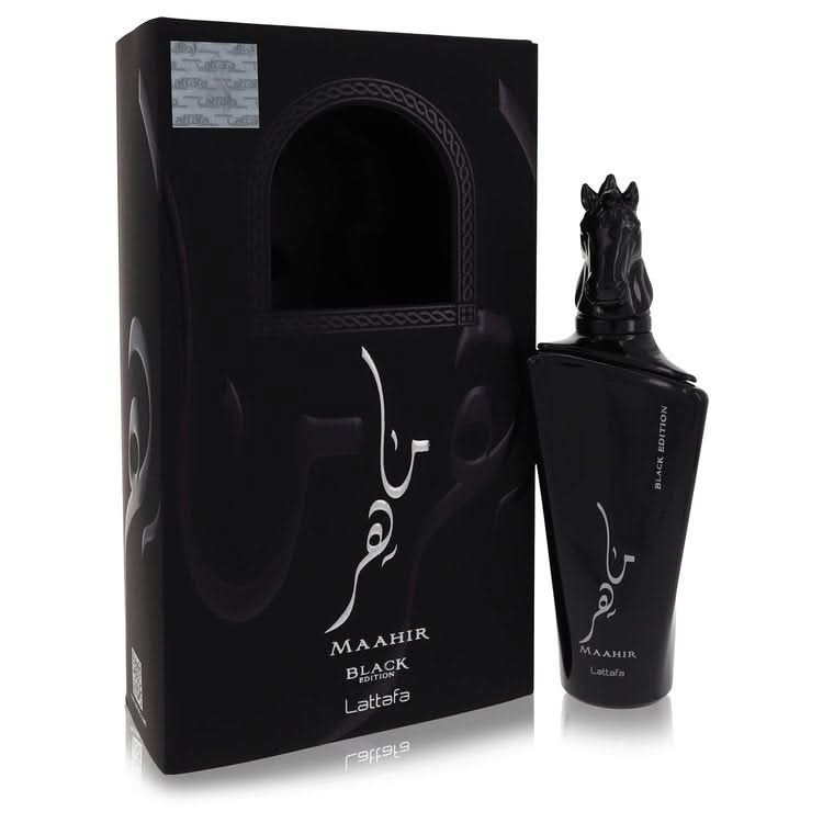 Maahir Black Edition by Lattafa Eau De Parfum Spray 3.4 oz for Women - The Melanated's Fundamentals