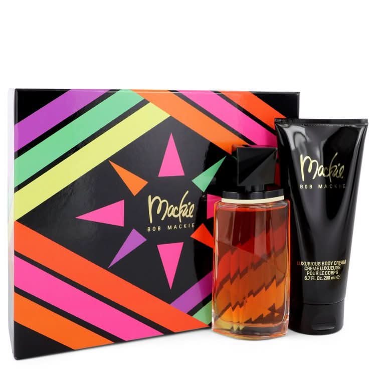 Mackie by Bob Mackie Gift Set - 3.4 oz Eau De Toilette Spray + 6.8 oz Body Cream for Women - The Melanated's Fundamentals