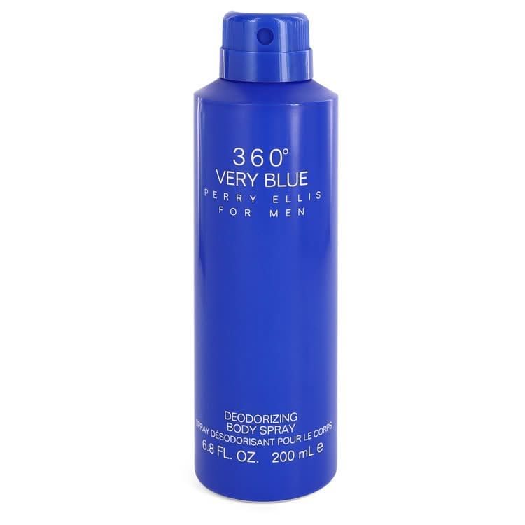 Perry Ellis 360 Very Blue by Perry Ellis Body Spray (unboxed) 6.8 oz for Men - The Melanated's Fundamentals