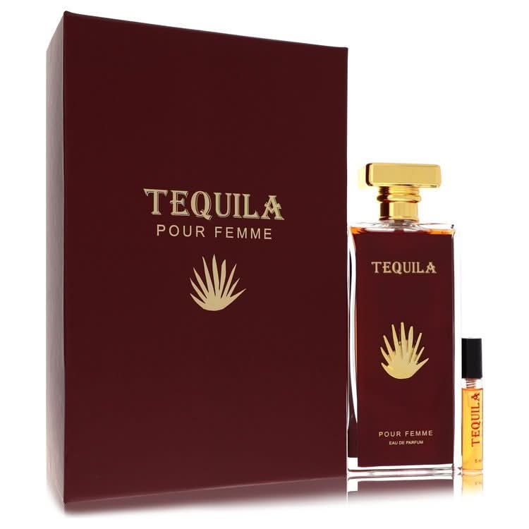 Tequila Pour Femme Red by Tequila Perfumes Eau De Parfum Spray + Free .17 oz Mini EDP Spray 3.3 oz for Women - The Melanated's Fundamentals