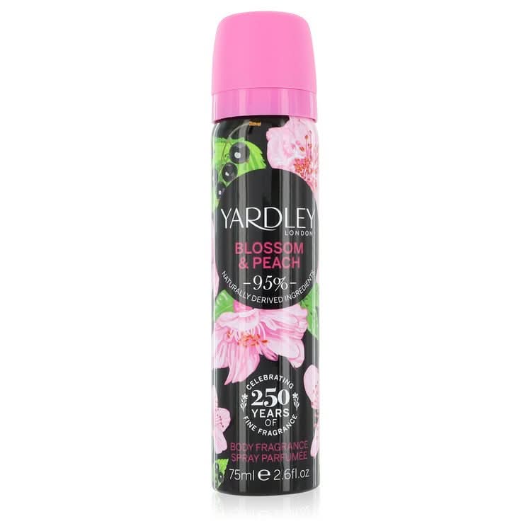 Yardley Blossom & Peach by Yardley London Body Fragrance Spray 2.6 oz for Women - The Melanated's Fundamentals