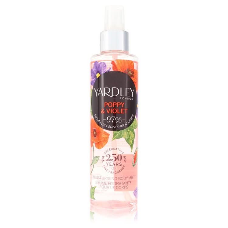 Yardley Poppy & Violet by Yardley London Body Mist 6.8 oz for Women - The Melanated's Fundamentals