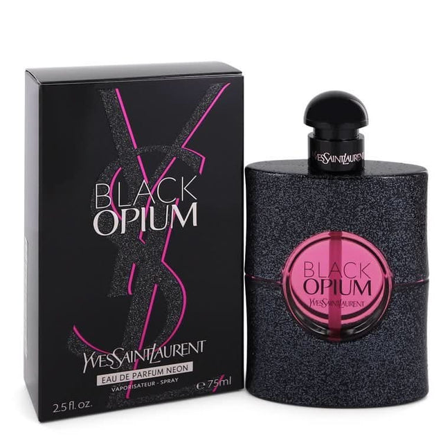 Black Opium by Yves Saint Laurent Eau De Parfum Neon Spray 2.5 oz for Women - The Melanated's Fundamentals