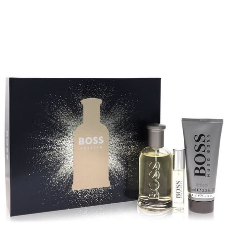 Boss No. 6 by Hugo Boss Gift Set - 3.3 oz Eau De Toilette Spray + 0.3 oz Mini EDT Spray + 3.4 oz Shower Gel for Men - The Melanated's Fundamentals