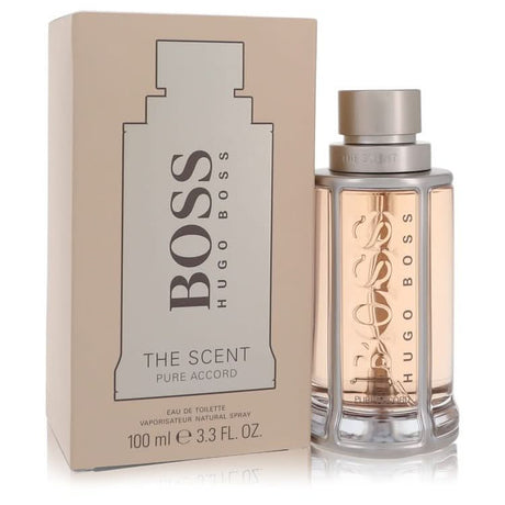 Boss The Scent Pure Accord by Hugo Boss Eau De Toilette Spray 3.3 oz for Men - The Melanated's Fundamentals
