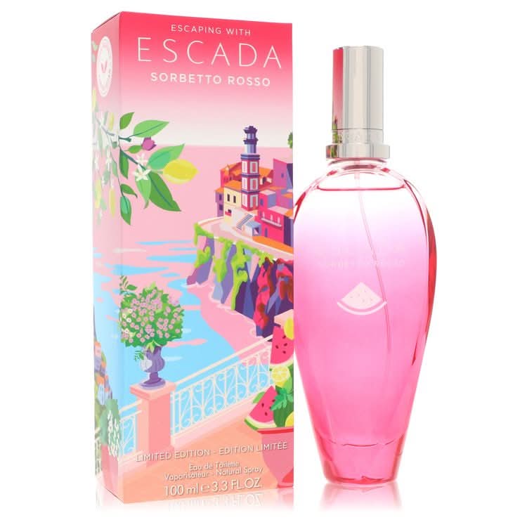 Escada Sorbetto Rosso by Escada Eau De Toilette Spray (Limited Edition) 3.3 oz for Women - The Melanated's Fundamentals