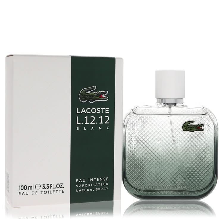 Lacoste Eau De Lacoste L.12.12 Blanc Eau Intense by Lacoste Eau De Toilette Spray 3.3 oz for Men - The Melanated's Fundamentals