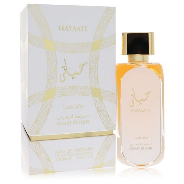 Lattafa Hayaati Gold Elixir by Lattafa Eau De Parfum Spray (Unisex) 3.4 oz for Women - The Melanated's Fundamentals
