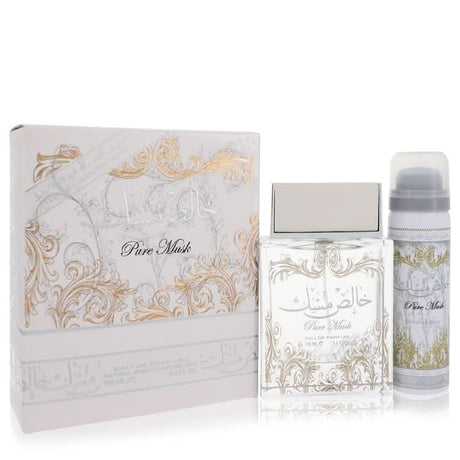 Lattafa Pure Khalis Musk by Lattafa Eau De Parfum Spray Plus 1.7 Deodorant 3.4 oz for Women - The Melanated's Fundamentals