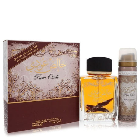 Lattafa Pure Oudi by Lattafa Eau De Parfum Spray Plus 1.7 oz Deodorant 3.4 oz for Women - The Melanated's Fundamentals