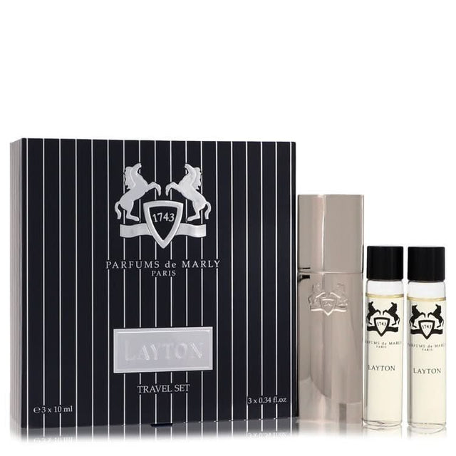 Layton Royal Essence by Parfums De Marly Three Eau De Parfum Sprays Travel Set 3 x .34 oz for Men - The Melanated's Fundamentals