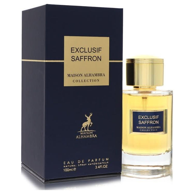 Maison Alhambra Exclusif Saffron by Maison Alhambra Eau De Parfum Spray (Unisex) 3.4 oz for Men - The Melanated's Fundamentals