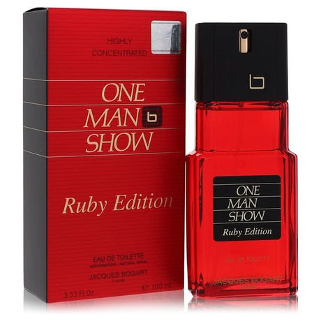 One Man Show Ruby by Jacques Bogart Eau De Toilette Spray 3.3 oz for Men - The Melanated's Fundamentals