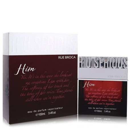 R U Serious Him by Rue Broca Eau De Parfum Spray 3.4 oz for Men - The Melanated's Fundamentals