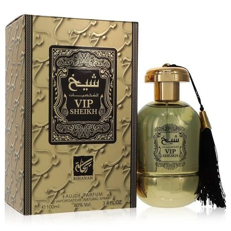Rihanah VIP Sheikh by Rihanah Eau De Parfum Spray (Unisex) 3.4 oz for Men - The Melanated's Fundamentals