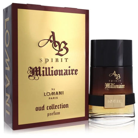 Spirit Millionaire Oud Collection by Lomani Eau De Parfum Spray 3.3 oz for Men - The Melanated's Fundamentals