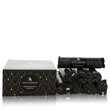 Swiss Arabian Premium Quality Charcoal by Swiss Arabian 10 pieces of Premium Charcoal Briquettes 33 mm for Men - The Melanated's Fundamentals