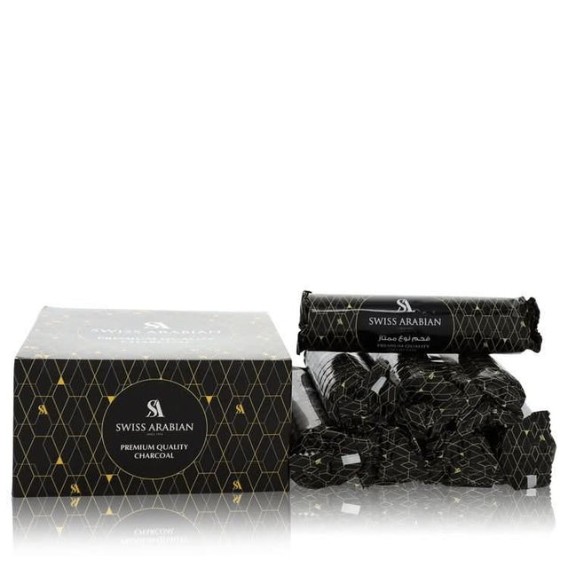 Swiss Arabian Premium Quality Charcoal by Swiss Arabian 10 pieces of Premium Charcoal Briquettes 33 mm for Men - The Melanated's Fundamentals