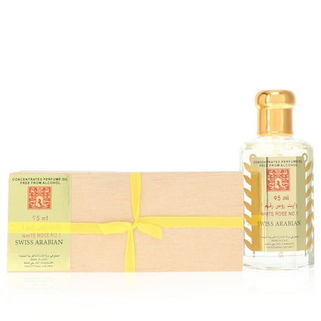 White Rose No 1 by Swiss Arabian Concentrated Perfume Oil Free From Alcohol (Unisex) 3.21 oz for Women - The Melanated's Fundamentals