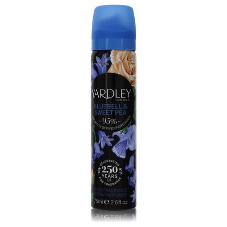 Yardley Bluebell & Sweet Pea by Yardley London Body Fragrance Spray 2.6 oz for Women - The Melanated's Fundamentals