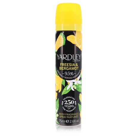 Yardley Freesia & Bergamot by Yardley London Body Fragrance Spray 2.6 oz for Women - The Melanated's Fundamentals